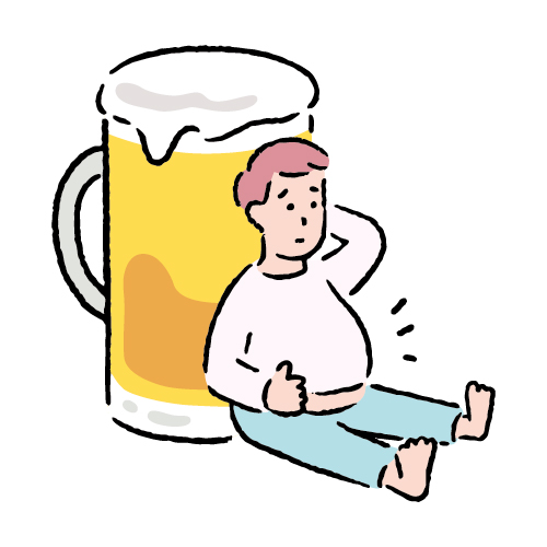 ビール腹の腰痛１
