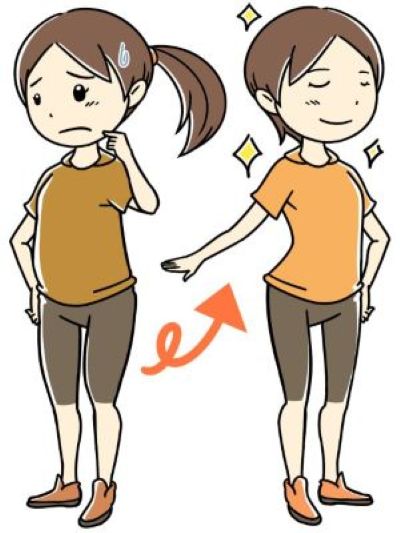 姿勢が良くなり若々しく見られたり