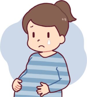 心身ともに疲れているお母さん