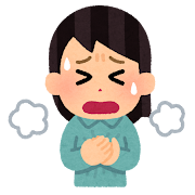 背中の硬さが呼吸困難に